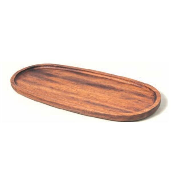 Biradlı İreko Sunum Tahtası, Oval, 38x16.5x2 cm