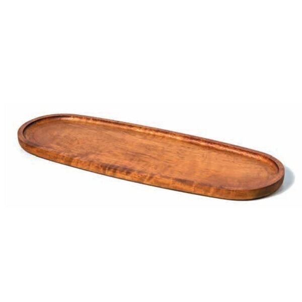 Biradlı İreko Sunum Tahtası, Oval, 47x16.5x2 cm