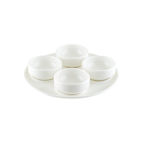 Bonna Porselen Gourmet 18 cm 4’lü Sosluk Tabağı
