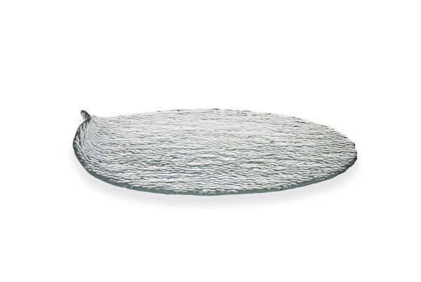 Arda Cam Servis Tabağı Hammered CLEAR 28 cm