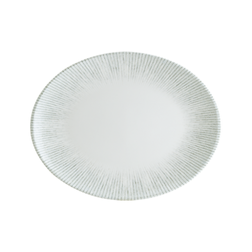 Bonna Porselen Iris Moove Oval Tabak 36*28 cm