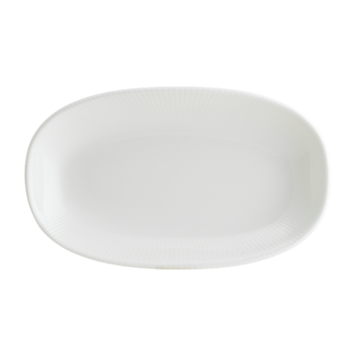 Bonna Porselen Iris White Gourmet Oval Kayık Tabak 29*17 cm