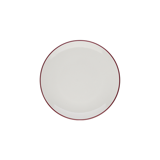 Modest Maroon Lona Düz Tabak 27 cm