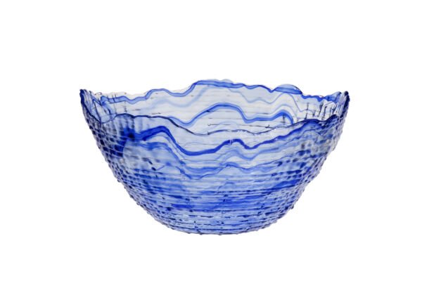 Sea urchin ALABASTER COBALT BLUE 28*14 cm